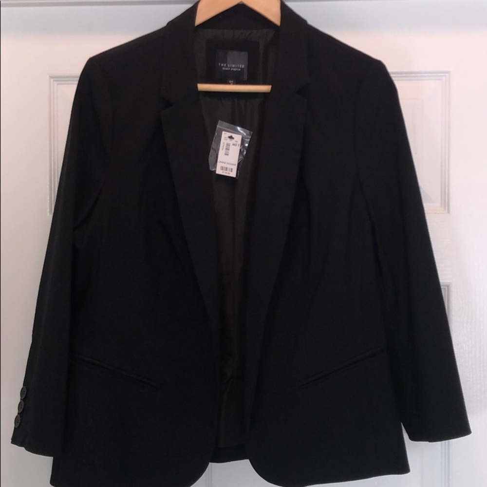 The Limited exact stretch black 3/4 sleeve blazer